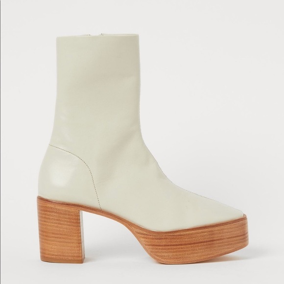 H&M Leather Platform Boots - Picture 3 of 16